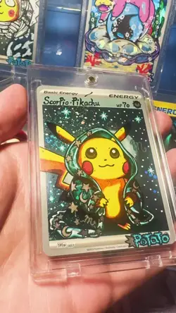 Pikachu with Grey Felt Hat 085 Scarlet & Violet Promo Pokemon Hane Draw DIY 🫟🌀 - Image 2