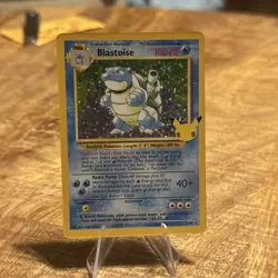 Pokemon TCG 25th Celebrations Blastoise Holo 2/102 NM Mint - Image 1