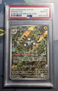 2024 Pokemon SVP EN Magneton Surging Sparks Promo Pokemon Center Stamped PSA 10 - Image 1
