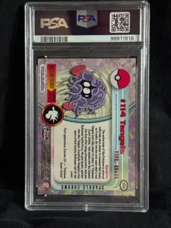 PSA 8 Tangela #114 2000 Topps Chrome Pokemon T.V.-Sparkle Pokemon TCG - Image 2