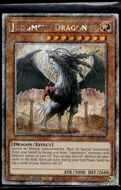 Judgment Dragon (Platinum Secret Rare) RA03-EN196 LP YuGiOh Buy 10 Get 10 Free | - Image 1