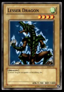 Lesser Dragon - LOB-113 - YuGiOh| Buy 2 Get 1 Free - Image 1