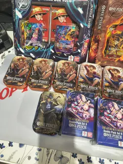 one piece sealed lot. (4) illustration boxes. (3) double pack set 9. (7) tins - Image 4