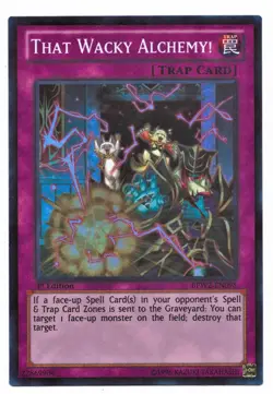 Yu-Gi-Oh Card: That Wacky Alchemy! BPW2-EN095 SUPER RARE 1st Edition! NM - Image 1