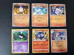 Pokemon TCG Lost Origin Litwick & Lampent Card Lot (6 Cards, English) - Image 1