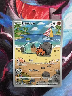 🔥Pokemon TCG Dwebble 129/086 SV: Black Bolt Illustration Rare Holo Card NM+🔥 - Image 1