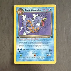 Pokemon Dark Gyarados 25/82 Team Rocket Rare 70 HP 1st Edition Regular - Image 1
