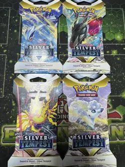 4x Pokemon Silver Tempest Sleeved Booster Packs - Complete Art Set! 820650870927 - Image 1