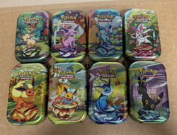 *EMPTY* Pokemon Prismatic Evolution Mini Tin Set - Including ART and COINS. - Image 3