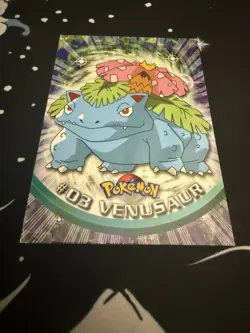 Nice #3 VENUSAUR 2000 TOPPS CHROME POKEMON TV ANIMATION - Image 1