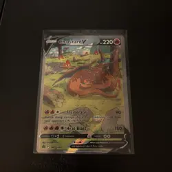 Pokemon TCG Charizard V SWSH260 Sword & Shield Promo Small Crease MP See Pics - Image 1