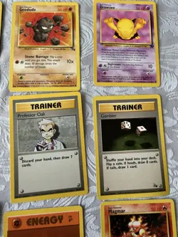 17 Vintage Pokemon Lot Trainer, Fossil, Second Edition, Fire Team Rocket (C1) - Image 2