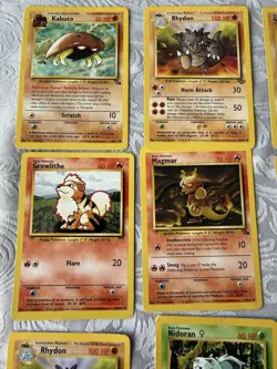17 Vintage Pokemon Lot Trainer, Fossil, Second Edition, Fire Team Rocket (C1) - Image 3