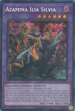 Yugioh! Azamina Ilia Silvia - MP25-EN103 - Prismatic Secret Rare - 1st Edition N - Image 1
