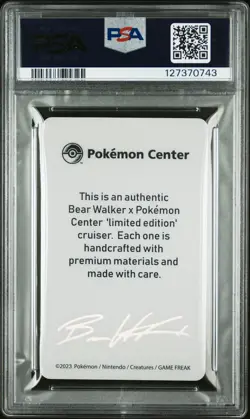PSA 10 PIKACHU x BEAR WALKER | Skateboard Collection Graded Pokemon Card - KB - Image 2