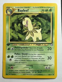 Bayleef (28) 1st Edition Neo Genesis 028/111 LP Pokemon Card - Image 1