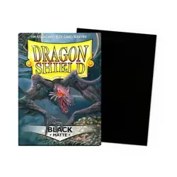 Dragon Shield Matte Black Sleeves 100ct - Standard Size - MTG Pokemon TCG - Image 2