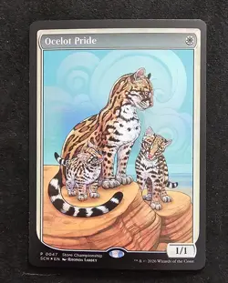 Magic STORE CHAMPIONSHIP FULL ART TEXTLESS OCELOT PRIDE Pack Fresh NM - Image 1
