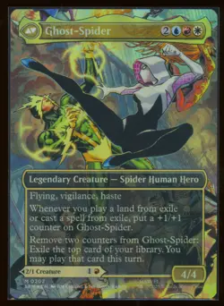 Gwen Stacy (0202) (Borderless) #202 Marvel's Spider-Man (Mythic,Foil) - NM/M - Image 2