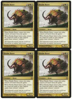 MTG Realm Razer x4 Shards of Alara Rare LP Playset - Image 1