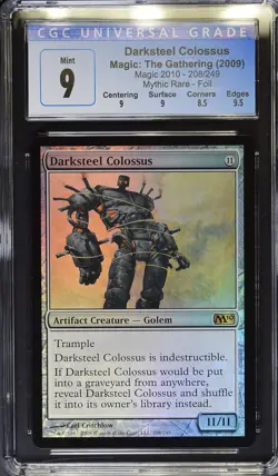 DARKSTEEL COLOSSUS 2010 Core Set Foil Mythic CGC 9 MTG [Nostalgium] - Image 1