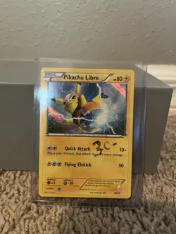 Pokemon Pikachu Libre XY Trainer Kit 30/30 2016 Common Holo Basic 80 HP Card - Image 1