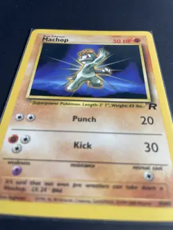 Pokemon Dark Machop Team Rocket 59/82 Vintage WOTC 2000 Basic Pokemon NM - Image 2