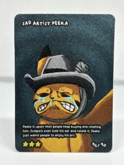 PIKACHU x SAD ARTIST PEEKA 92/90 - POKEDOODLES - POKEMON - PSA TCG BGS CGC TAG - Image 1