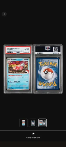 Shinji Kanda Pop 3 Slowbro 043/198 Pokemon Prize Pack Series 3 PSA 10 - Image 3