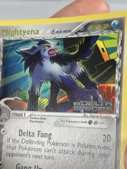 Pokemon EX Delta Species Mightyena Stamped 2005 Reverse Holo 24/113 - Image 3