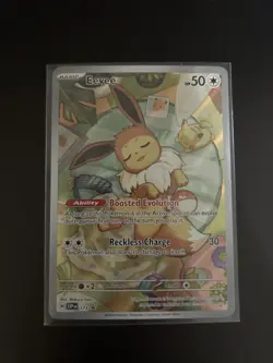 Pokemon Eevee 173 Sv: Scarlet & Violet Promo Promo Holo 50 HP Boosted Evolution - Image 1