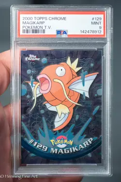 Pokemon Topps Chrome Magikarp #129 PSA 9 - Image 1