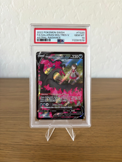 Pokemon TCG Galarian Moltres v TG20/TG30 Astral Radiance Trainer Gallery PSA 10 - Image 1