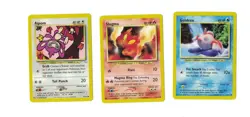 3 NM Pokemon neo Revolution Aipom 41/64, Slugma 53/64 and Goldeen 45/64 - Image 1