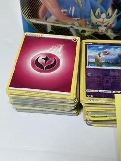 Pokemon Lunch Box With A Lot Of Pokemon Cards, Halo, Energy And Reverse Halo - Image 2