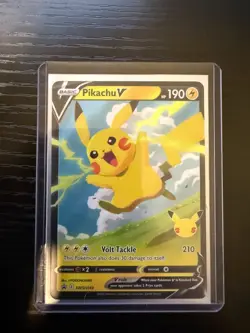 Pikachu V SWSH143 NM Promo Rare Pokemon Card - Image 1