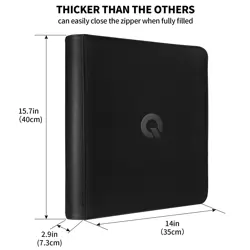 Toploader Binder Top Loader Binder for Cards Holds 324 Toploaders 9-Pocket C - Image 2