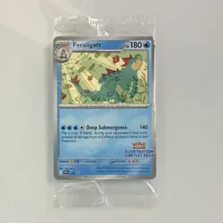 Pokemon Feraligatr Promo Pack Illustration Contest 2024 3 Card English Pack - Image 1