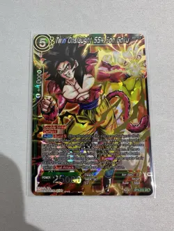 Twin Onslaught SS4 Son Goku NM BT5-055 SR Foil Dragon Ball Super Card Game - Image 1