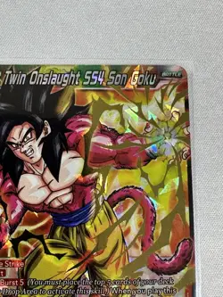 Twin Onslaught SS4 Son Goku NM BT5-055 SR Foil Dragon Ball Super Card Game - Image 4
