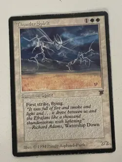 Magic the Gathering MTG Legends Thunder Spirit HP (Beta Bob) - Image 1