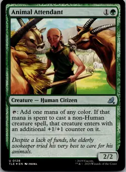 Animal Attendant Foil U Creature — Human Citizen Avatar: The Last Airbender NM - Image 1