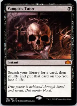 Vampiric Tutor 108 Dominaria Remastered NM MTG - Image 1
