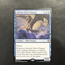 Ancient Silver Dragon - Commander Legends: Battle for Baldur's Gate MTG NM - Image 1