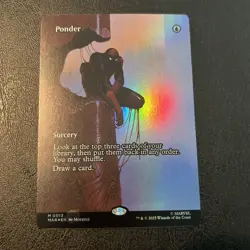 MTG Ponder (Borderless) Marvel Universe Eternal-Legal Regular - Image 1