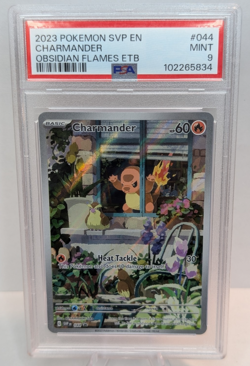 Pokemon Charmander 44 SV Black Star Promos Near Mint Condition PSA 9 - Image 1