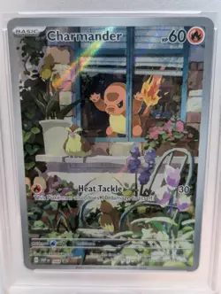 Pokemon Charmander 44 SV Black Star Promos Near Mint Condition PSA 9 - Image 4