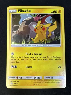 Pikachu SM234 Sm Holo Sun & Moon Black Star Promo Pokemon - Image 1