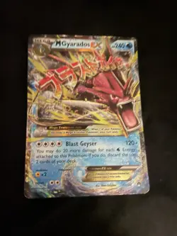 Pokemon TCG M Gyarados EX Ultra Rare Holo Breakpoint 27/122 - Image 1