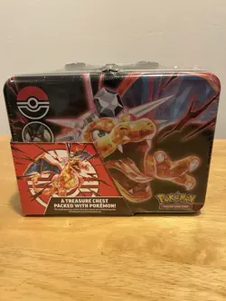 Pokemon TCG Fall 2023 Collectors Chest Lunchbox Tin Charizard 6 Booster Packs 820650853050 - Image 1
